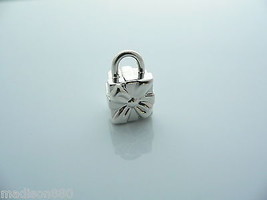 Tiffany &amp; Co Silver Signature Gift Box Padlock Charm Pendant 4 Necklace ... - $348.00
