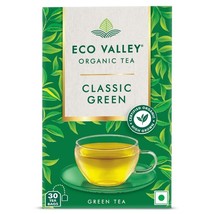 Eco Valley Organic Green Tea - Classic - 25 Tea Bags 2 Pack (Free Shipping) - £25.66 GBP