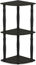 Corner Shelf Stand Furniture Modern Side Accent Table Black Display Rack... - $27.58