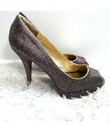 Steve Madden Kelle Rainbow Glitter Platform Heels Size 9 - $452.18 MXN