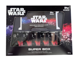 NEW 2023 Topps Star Wars Big Hobby Box - 24 Packs + Exclusive Widevision... - $132.95