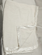 Little Me Soft Chamois White Satin Trim Backing Baby Blanket Security Lovey NEW - £31.54 GBP