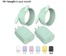 Type C Charger Fast Charging for iPhone 17 16 15,USB C Samsung Chargers ... - $8.79