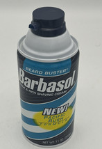 Vtg Barbasol Beard Buster Shaving Cream Pacific Rush Net Wt. 11 oz Blue Can NEW - £19.90 GBP