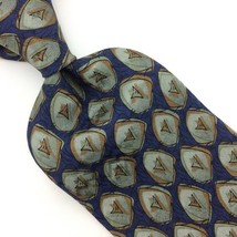 Artisphere Charles Vinson Tie Silk Navy Gray Necktie Make A Wish Men I20-142 NWT - £19.77 GBP