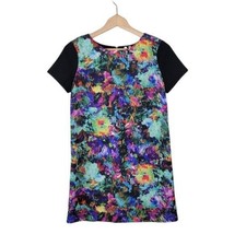 Petticoat Alley | Multicolor Abstract Floral Front Panel Shift Dress, size small - £15.21 GBP