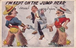 I&#39;m Kept On The Jump Here Postcard 1911 Tammen Rich Hill Missouri - £2.35 GBP