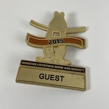 Houston Livestock Show And Rodeo 2015 Guest Pin Large Numbered - $12.42 CAD