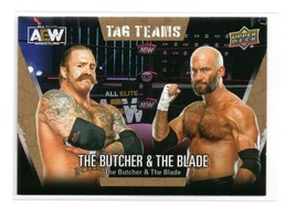 2021 Upper Deck AEW The Butcher &amp; The Blade #62 Tag Teams Gold Parallel NM-MT - £1.99 GBP