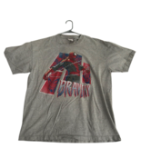 Marvel Spider-Man T-Shirt Bravery Graphic Crew Neck Gray Men&#39;s XL Y2K 20... - $785.24 MXN