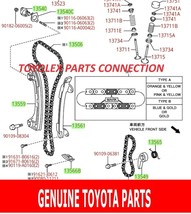 Toyota 2AZFE - 2.4 16-VALVE Factory Timing Chain KIT- See Diagram - £232.06 GBP