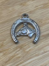 Vintage J.M. Fischer Sterling Silver Horse Charm Estate Jewelry Find KG JD - £11.87 GBP