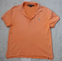 Ralph Lauren Sport Women`s Polo Shirt M Pastel Orange 100% Cotton - £11.76 GBP