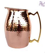 Copper Jug hammered Ayurveda Benefit yoga Healing Home kitchen   - $1,386.17 MXN