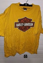 Mens 2011 Harley Davidson Fort Benning Columbus GA Yellow T SHirt 3XL? M... - £23.97 GBP