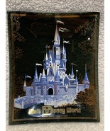 Walt Disney World Cinderella Castle Vintage Souvenir Glass Trinket Dish ... - €30,31 EUR