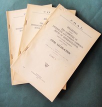 1926 antique 3vol COAL LEGISLATION MINING us govt history mining congress - £31.62 GBP