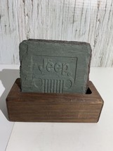 Jeep, Dodge, Chrysler, Mopar Canadian Slate Coasters With Wooden Holder - $19.39