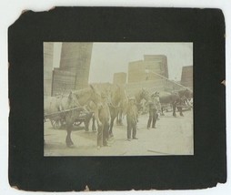 Antique Saw Mill Buffalo Grove Il Edward Hines Lumber Company Photo Horse People - £71.18 GBP