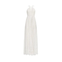 NWT BCBG MaxAzria Aloysha in Off White Nude Lace Full Length Gown Dress 4 - £111.90 GBP