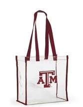 214 Texas A&amp;M Aggies Open Top Stadium Tote, Clear with Long Handles by Desden - £14.23 GBP