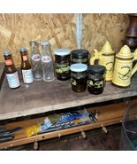 Lot of 5 Vintage Salt &amp; Pepper Shaker Sets. Beer Steins And Bottles - £23.48 GBP