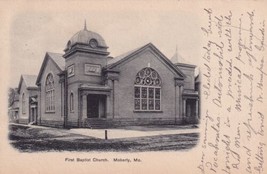 Moberly MO Missouri First Baptist Church Exterior View 1907 UDB Postcard... - $8.99