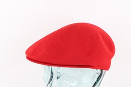 Vintage 90s Kangol Streetwear Woven Newsboy Cabbie Tropic Hat Cap Red Small - £34.87 GBP