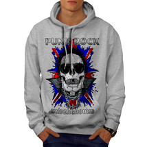 Wellcoda Death Funk Rock Skull Mens Hoodie, UK Casual Hooded Sweatshirt - £25.49 GBP+