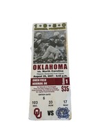2001 Oklahoma Sooners North Carolina Tar Heels R. Williams Ticket Stub O... - £9.44 GBP