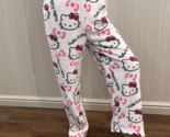 White Plush Sanrio Hello Kitty Women Pajama Pants Great Valentine Gift U... - $14.94