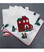 Christmas Winter Bardwil Seasons 17 Inch Napkins Set of 7 Holiday Home C... - €25,80 EUR