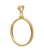 14k Yellow gold filled  Screw bezel frame 1 oz ounce silver  American Ea... - £30.95 GBP