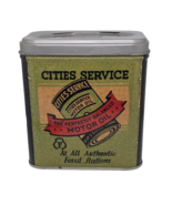 Fossil 1999 4&quot;X 3.75&quot; Cities Service Motor Oil Advertising Empty Watch Tin - $13.56 CAD
