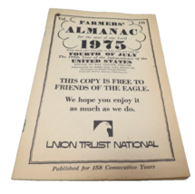 Farmer&#39;s Almanac 1975 Vol. 158 Union Trust National Parkersburg, WV Ad Cover - $4.76