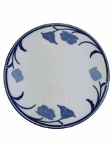 Dansk Tivoli White Blue Pottery Trivet Hot Pad Tulip Pattern 7&quot; Japan U9 - £12.39 GBP