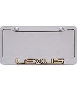 Lexus 3d  Gold Sript Stainless Steel  Frame - $68.64 CAD