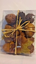 Thanksgiving Fall  Acorns, Pine Cones and Silk Leaves Bowl Filler - £7.07 GBP