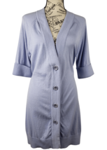 Banana Republic Lavender Button Front Casual Wool Blend Knit Cardigan Women Sz L - £42.19 GBP