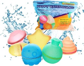 Reusable Water Balloons Water Bombs Fun Shapes Self Sealing Magnetic Ref... - £23.99 GBP