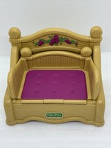 Rare Fisher Price Briarberry Bear Brown Sofa Bed 1998 Pink Cushion - £9.58 GBP