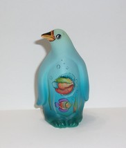 Fenton Glass Sea Life Jadeite Ocean Fish Penguin Figurine Ltd Ed #21/27 K Barley - £142.27 GBP