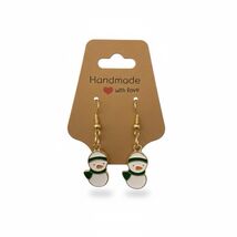 Handmade Christmas Penguins Earrings - $7.86