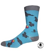 Seal Volleyball Socks Fun Novelty One Size Fits Most Dress Casual Big Fo... - $20.36 CAD