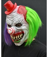 Scary Halloween Clown Mask with Hair Costume Party Cosplay Jokester Psycho Clown - $19.99