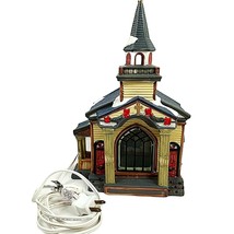 Vintage Lighted Christmas Village Church House Rite Aid Ceramic 12.5&quot; - £21.74 GBP