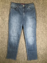 Gloria Vanderbilt Amanda Jeans 6 Short Womens Mid Rise Denim Straight Re... - $15.79