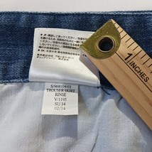 Old Navy Denim Jean Skirt Women's Size 18 Back Slit Blue Trouser Skirt RN#54023 image 5