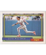 M) 1992 Topps Baseball Trading Card - Luis Polonia #37 - $2.75 CAD