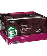 Starbucks French Dark Roast Coffee 72 Keurig K-Cup Pod 100% Arabica 06/2... - $56.42
